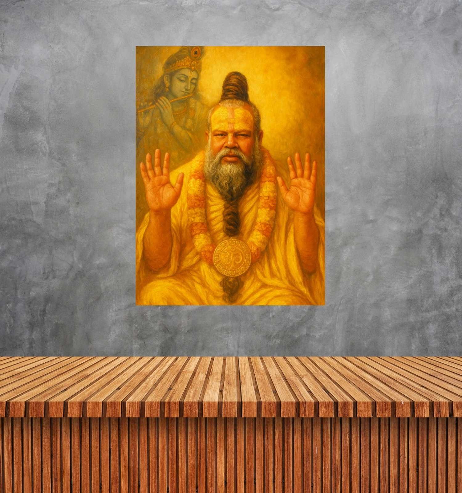 premanand maharaj ji photo In Painting Form 1