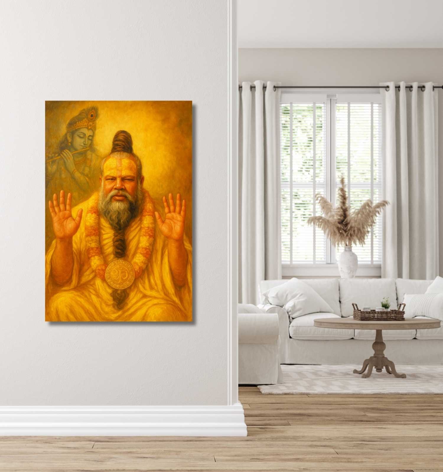 premanand maharaj ji photo In Painting Form 1