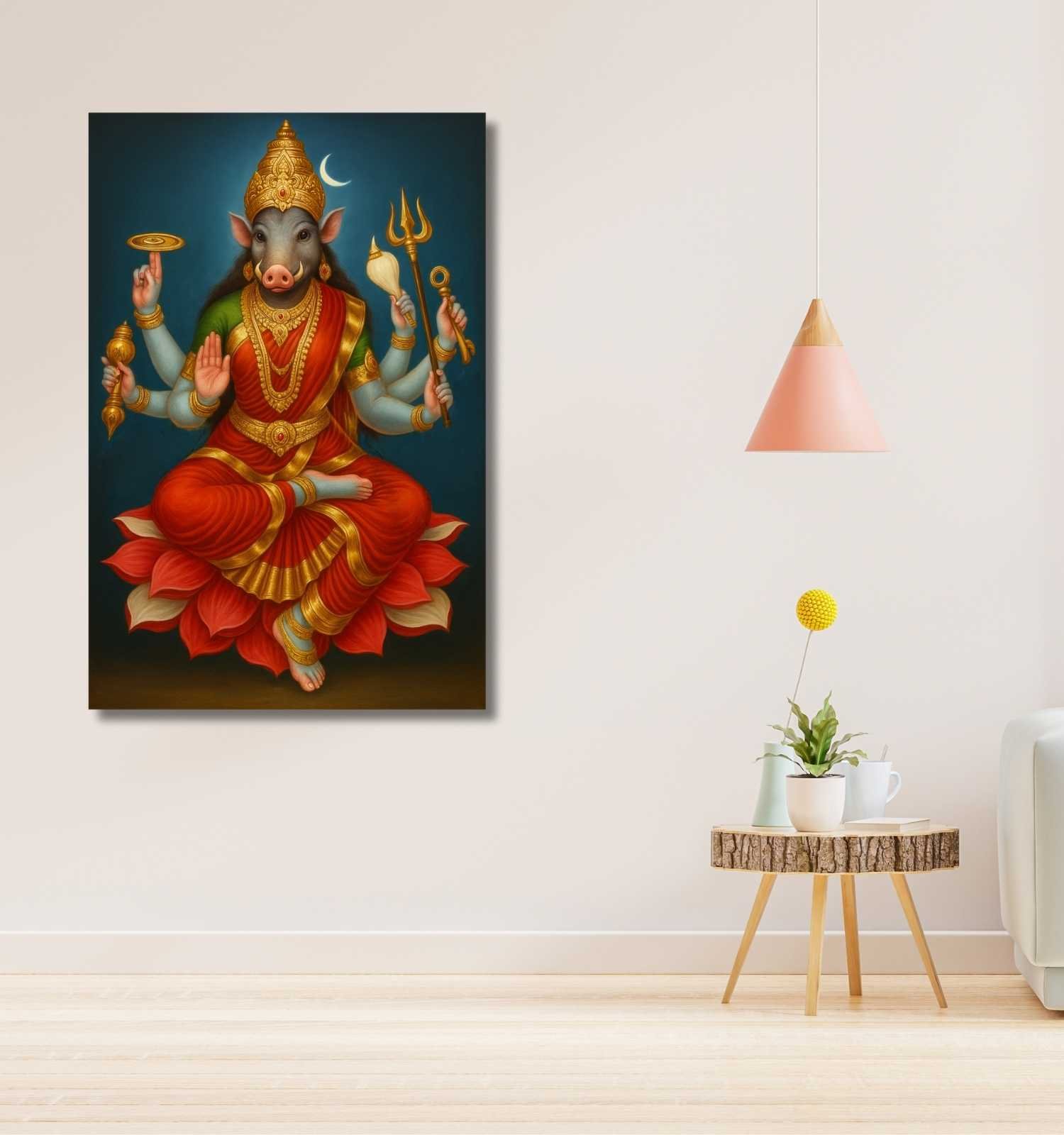 varahi devi photo on canvas1