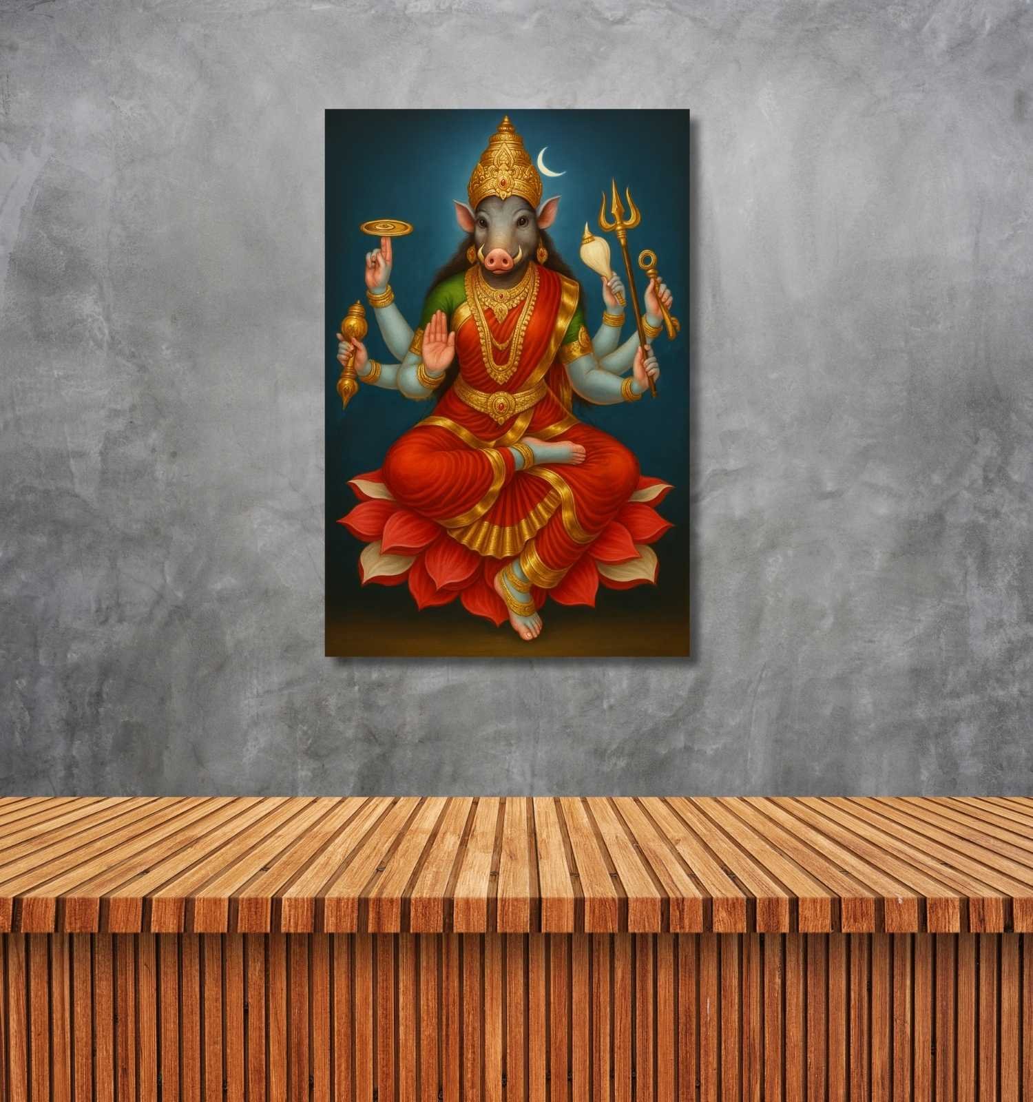 varahi devi photo on canvas1