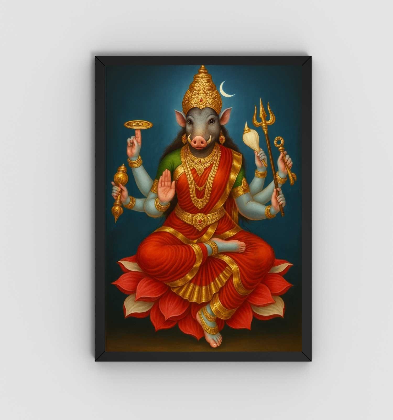 varahi devi photo on canvas1