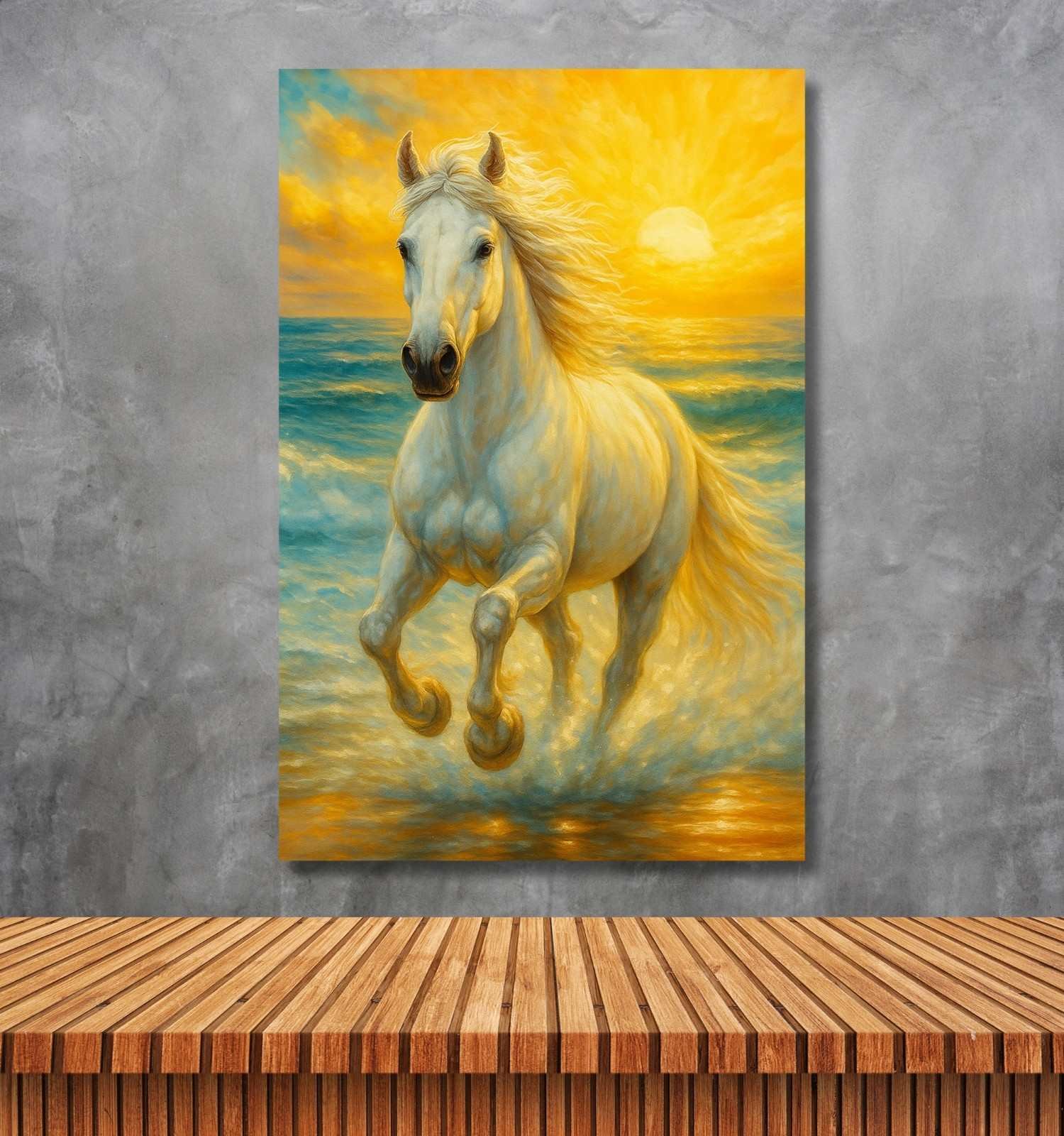 ABSTRACT HORSE CANVAS PAINTING1