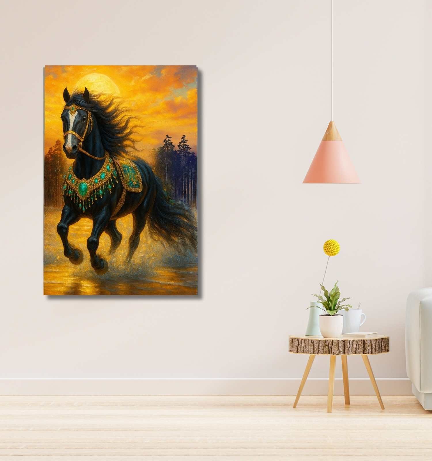 BLACK HORSE PAINTING1
