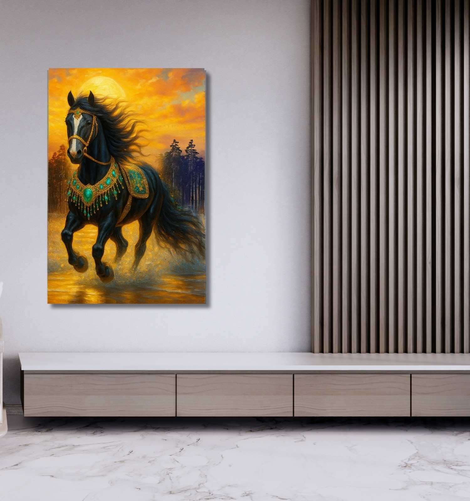 BLACK HORSE PAINTING1