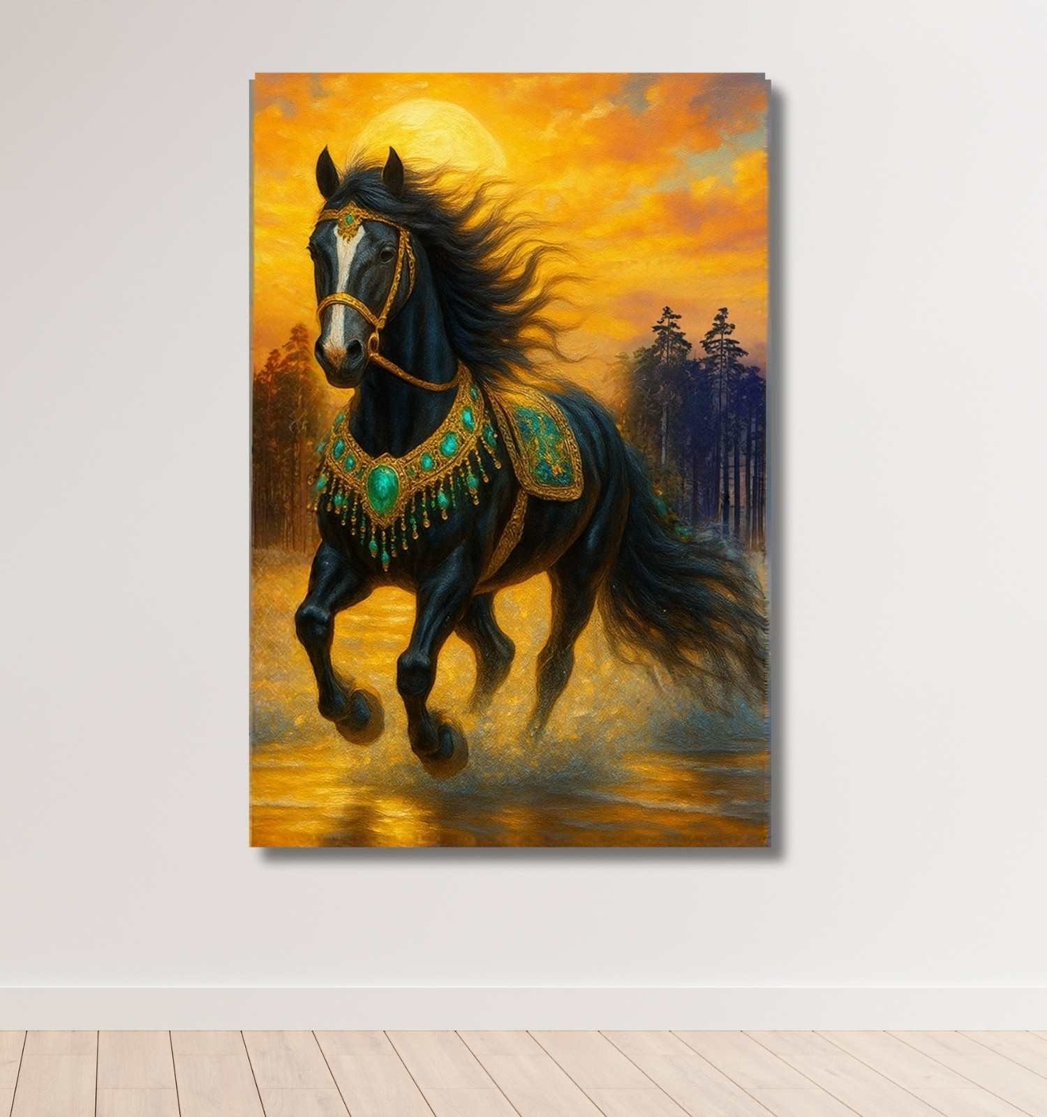 BLACK HORSE PAINTING1
