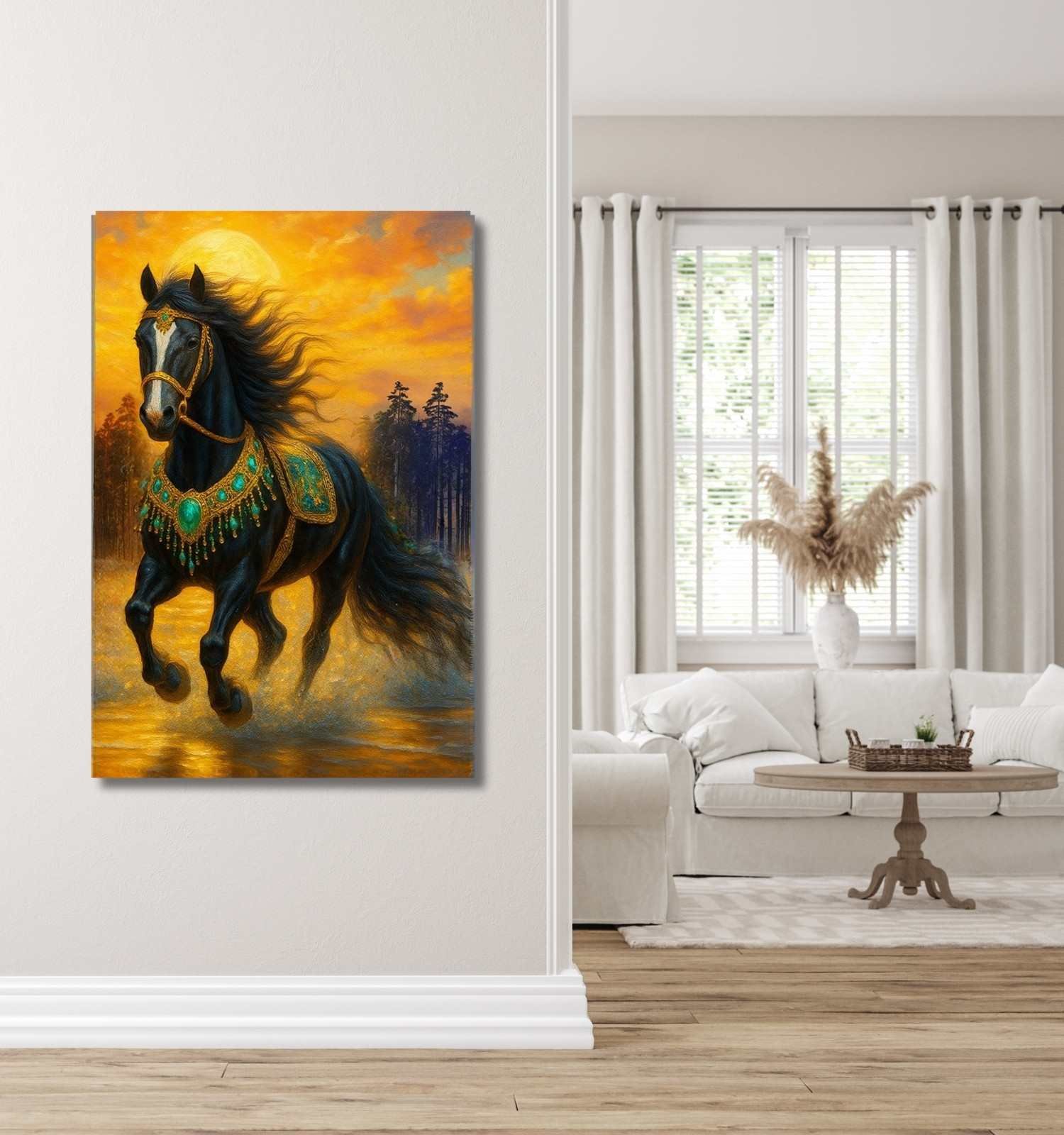 BLACK HORSE PAINTING1