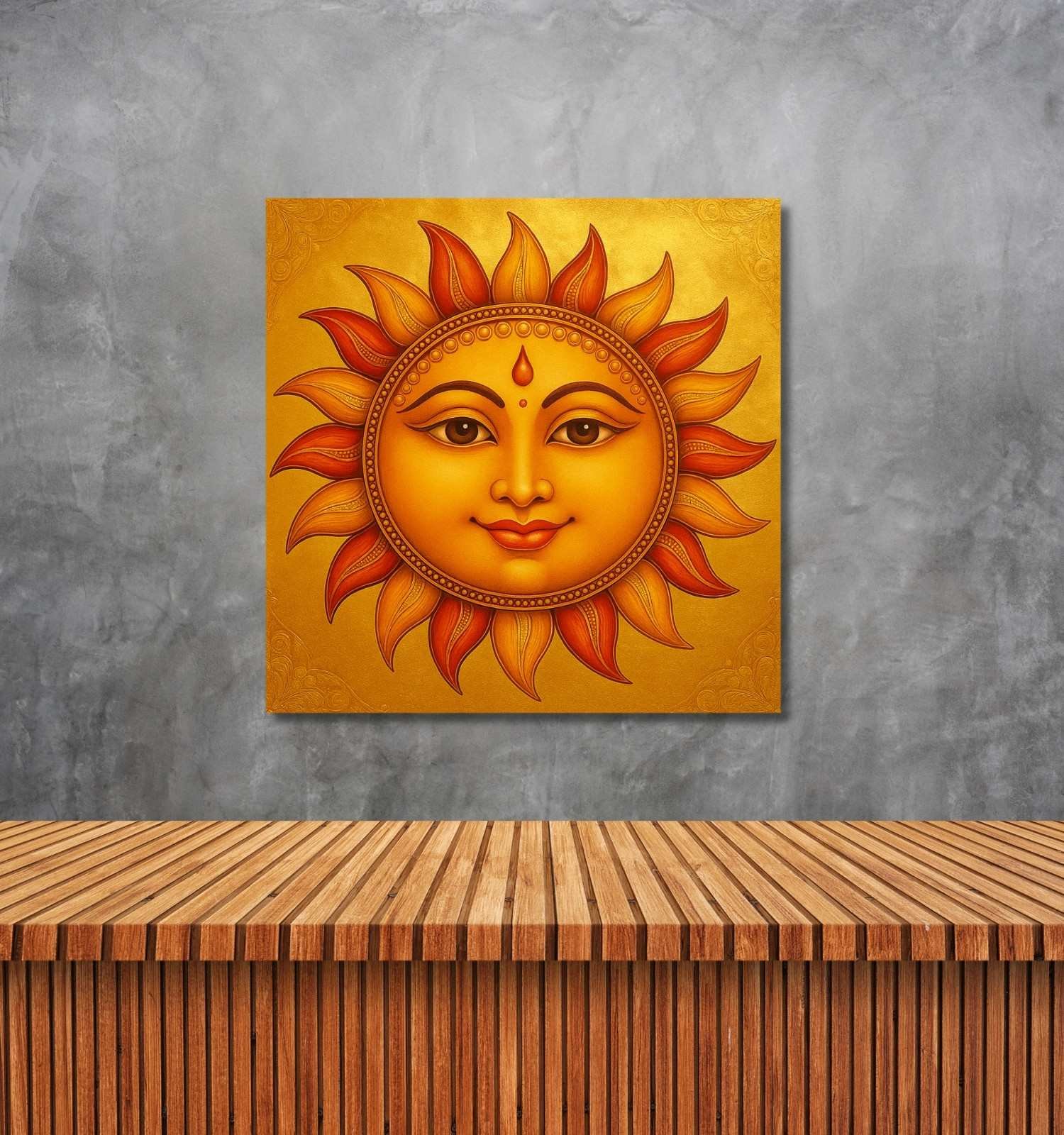 Surya Dev Face Painting